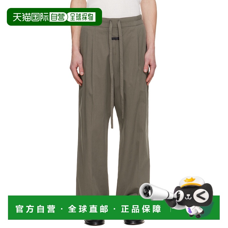 1h可退 香港直邮潮奢 essentials fear of god 男士 卡其色 Draws