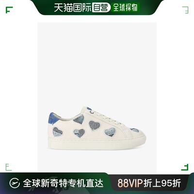 香港直邮潮奢 Kurt Geiger 女士Lane Love 牛仔心形皮革低帮运动