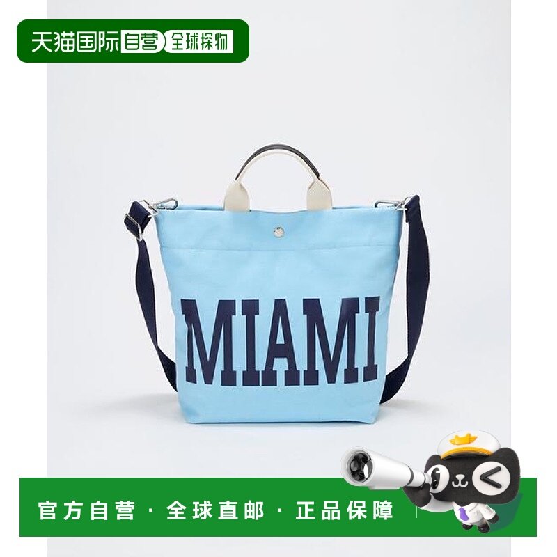 1h可退 日本直邮TOPKAPI 城市印花帆布方形手提袋/附肩带手提包