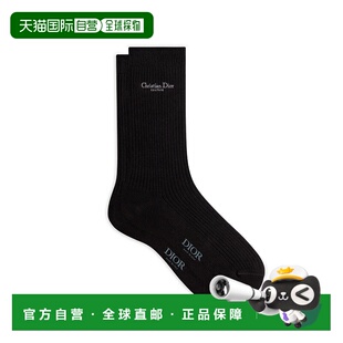 黑色棉质袜子新款 自营1h可退 男士 迪奥 中筒袜 欧洲直邮Dior