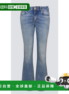 香港直邮BALMAIN 女士牛仔裤 EF1MJ130DF246FF SS2025 蓝色 Denim