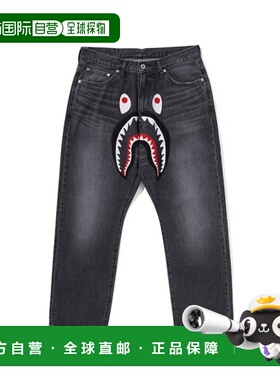 日本直邮A BATHING APE猿人头男女同款牛仔裤1L80-150-006