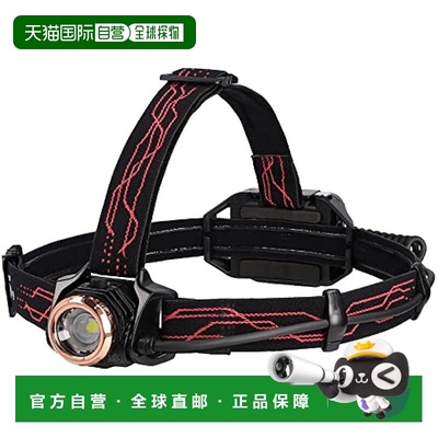 【日本直邮】GENTOS LED头灯USB充电 强力 450流明 防水GH-110RG