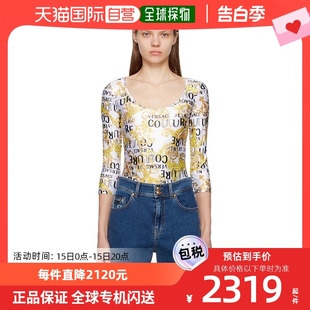 Jeans 范思哲 Versace 香港直邮潮奢 女士白色图案连体衣