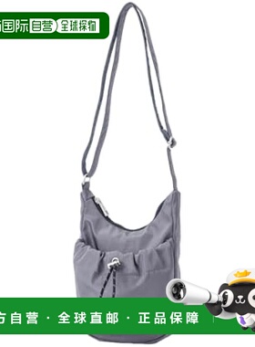 【日本直邮】Legato Largo阿耐洛 女士迷你斜挎包 束口袋款 灰色