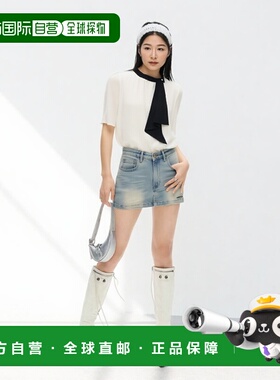 1h可退 日本直邮TRUDEA 女士多功能不对称领结长袖衬衫 75303