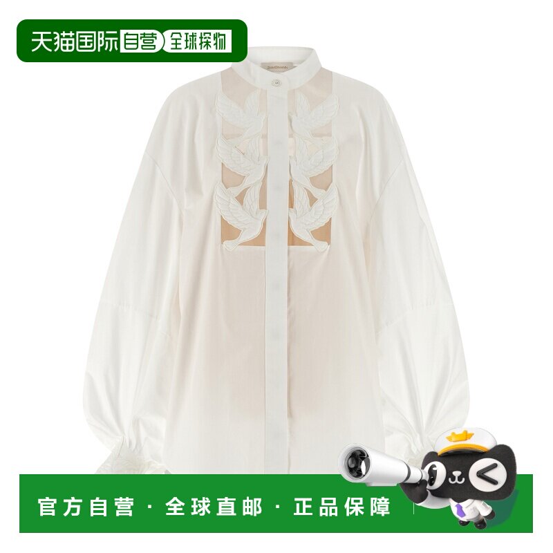 香港直邮ZIMMERMANN 女士衬衫 8426TS261IVO SS2026 白色 Luna贴