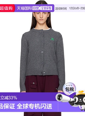 1h可退 香港直邮GANNI 甘尼 女士 灰色 Wool Mix 开衫 K2592针织