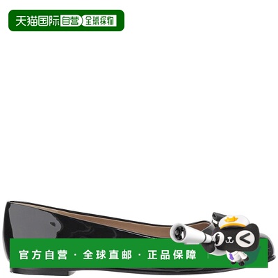 自营 salvatore ferragamoGrosgrain蝴蝶结皮革Varina Ballerinas