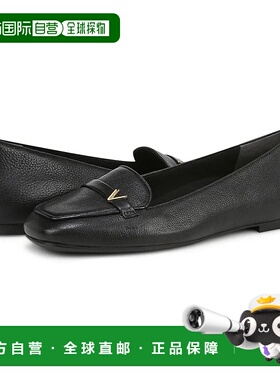 自营Vionic Hayes Flats Women's  Black Leather Square Toe Loa