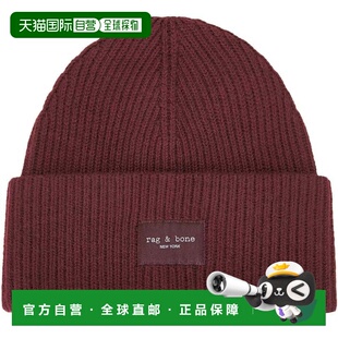 自营rag & bone Women's Blake Beanie - burgundy 美国奥莱直发