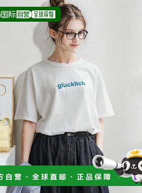 日本直邮 SOLAMONAT Sararito 球衣印花T恤glucklich  短袖5/8袖[