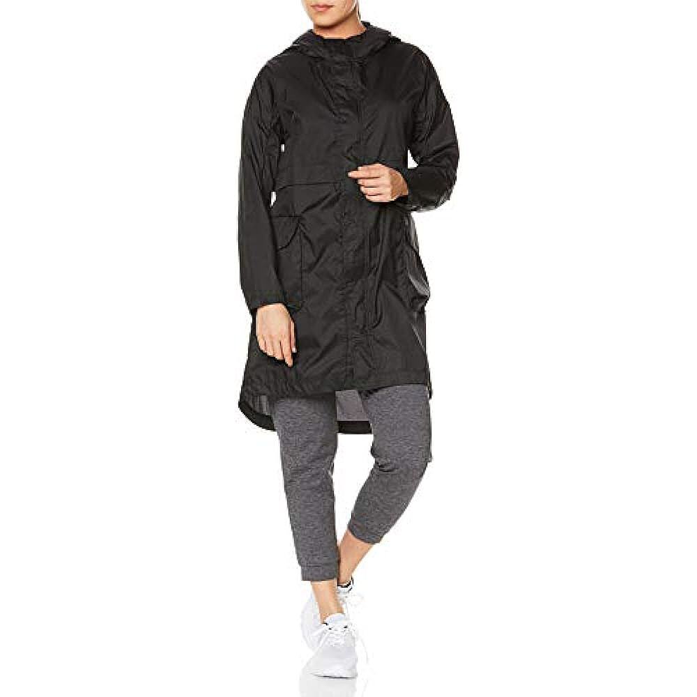 日本直邮Descente迪桑特女式尼龙长风衣黑色M