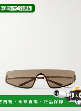 1h可退 香港直邮潮奢 Gucci 古驰 男士 半边框太阳镜 GG1561S眼镜