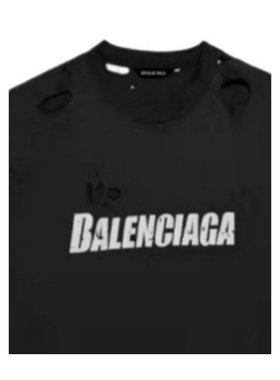 BALENCIAGA 男士T恤 651795TKVB81186 SS2024 黑色