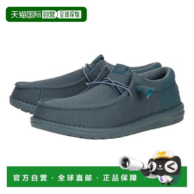 自营 Hey Dude Wally Funk Mono 40011-1RU男士深色板岩滑套休闲R