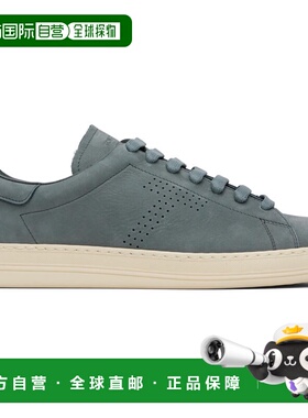1h可退 香港直邮Tom Ford 汤姆 福特 男士 蓝色 Nubuck Warwick
