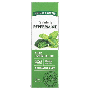 香港直邮Nature's Truth,纯精油，清爽薄荷，0.51 液量盎司（51