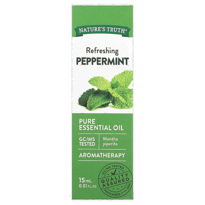 香港直邮Nature's Truth,纯精油，清爽薄荷，0.51 液量盎司（51