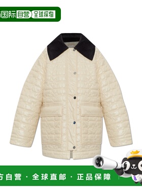 香港直邮GANNI 女士夹克 A101007810725265 SS2026 乳白色 Insula