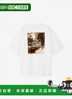 日本直邮THE NORTH FACE 短袖 Freeride 方形 Logo T恤男女通用NT