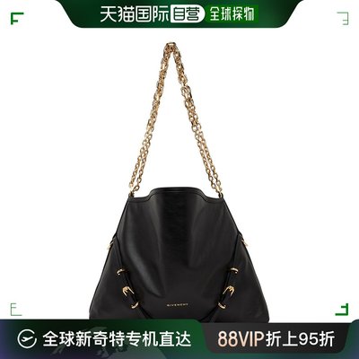 香港直邮潮奢 Givenchy 纪梵希 女士 黑色中号 Voyou 单肩包 BB50