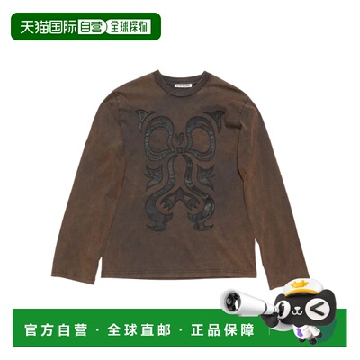 1h可退 香港直邮Acne Studios 印花T恤 AL0523长袖男装上衣