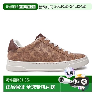 CW970XH9 香港直邮Coach蔻驰 专柜款 女士圆头系带低帮板鞋 休闲鞋