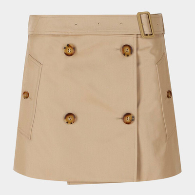 BURBERRY 女士半身裙 8071196A7405 AW2023 棕色