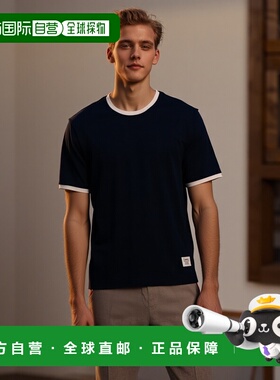 香港直邮THOM BROWNE 男士T恤 MJS083A00042415 SS2026 蓝色