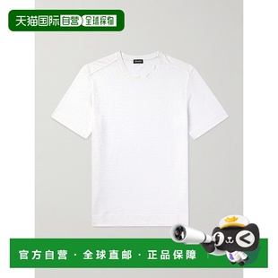 亚麻针织T恤 香港直邮1h可退 男士 杰尼亚 RUD376A7D783N01 zegna