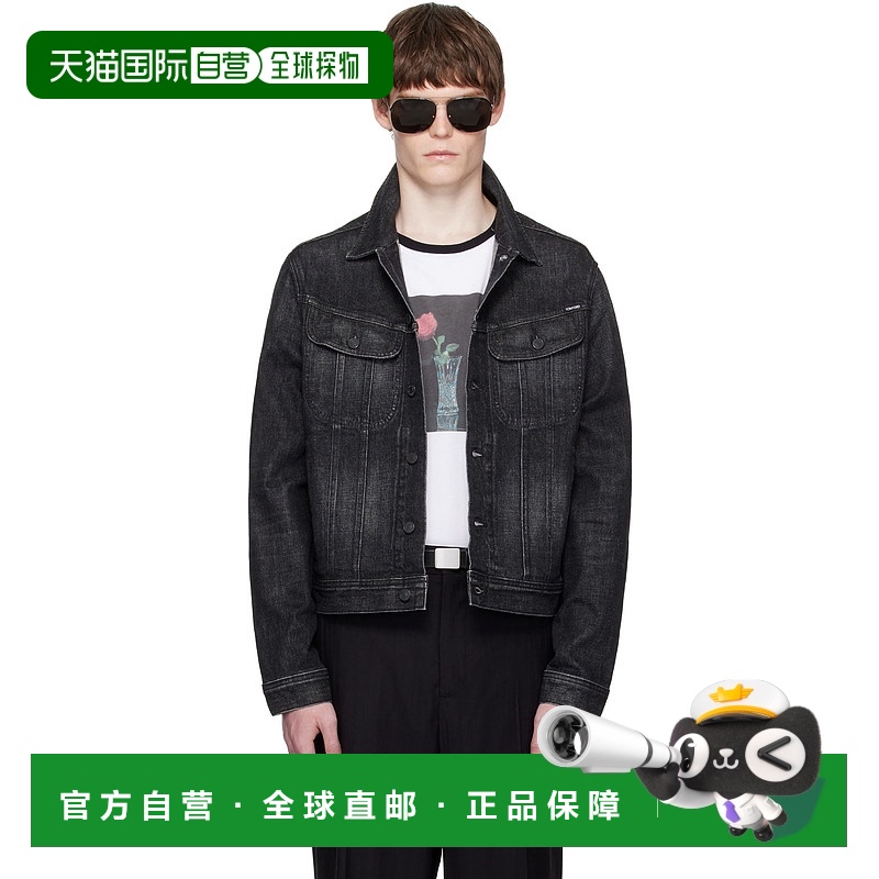 1h可退 香港直邮Tom Ford 汤姆 福特 男士 黑色 Icon Selvedge 牛
