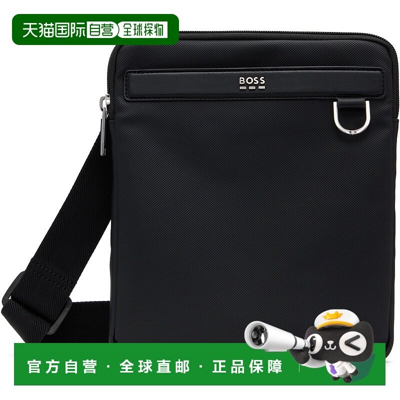 1h可退 香港直邮BOSS 波士 男士 黑色 Smooth & Structured Repor