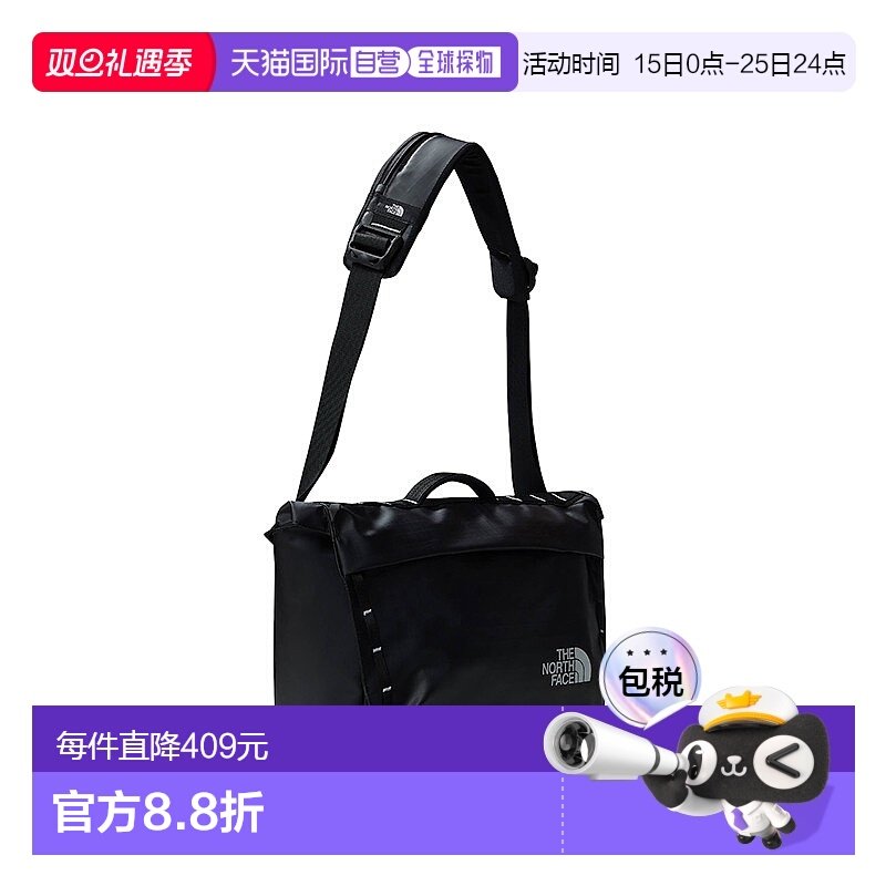 自营欧洲直邮THE NORTH FACE/北面24新款 黑色聚酯防水布可手提单