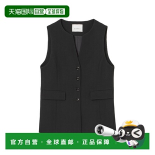 1h可退 日本直邮ANAYI 女士立领短款呢料马甲 10242710150