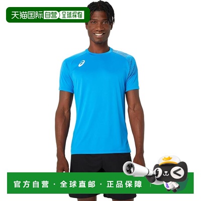【日本直邮】亚瑟士 运动短袖T恤 2053A160 402(电光蓝)