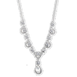 美国直邮givenchy 通用 项链水晶玫瑰纪梵希吊坠