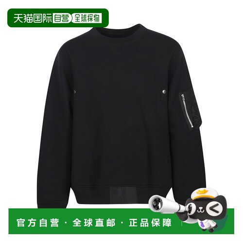 香港直邮SACAI 男士卫衣 2503789M001 AW2025 黑色 支付后1h可退