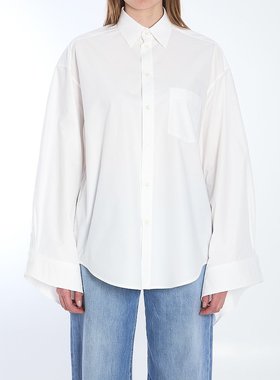 BALENCIAGA 女士衬衫 830990TRM289000 SS2025 白色