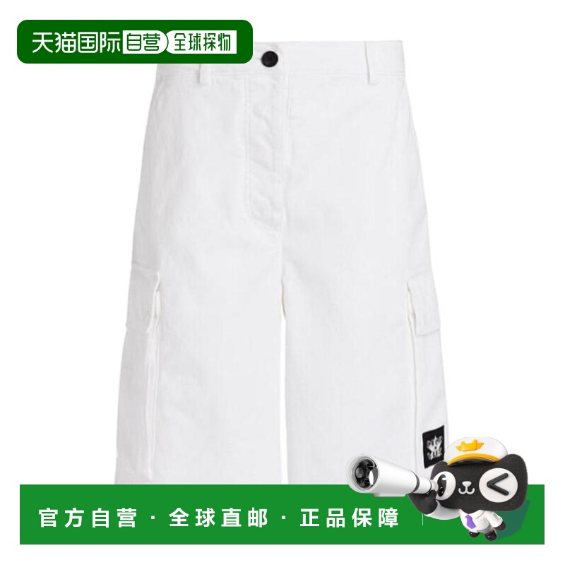 香港直邮DIOR 女士短裤 247P41A3339X0100 AW2023 白色 徽标细节