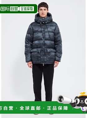 自营欧洲直邮Pyrenex Evolve Camo 男士羽绒服 蓝色印花