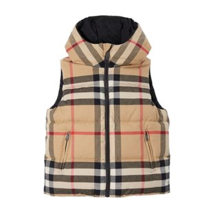 Burberry 80693501 羽绒服 格纹背心式