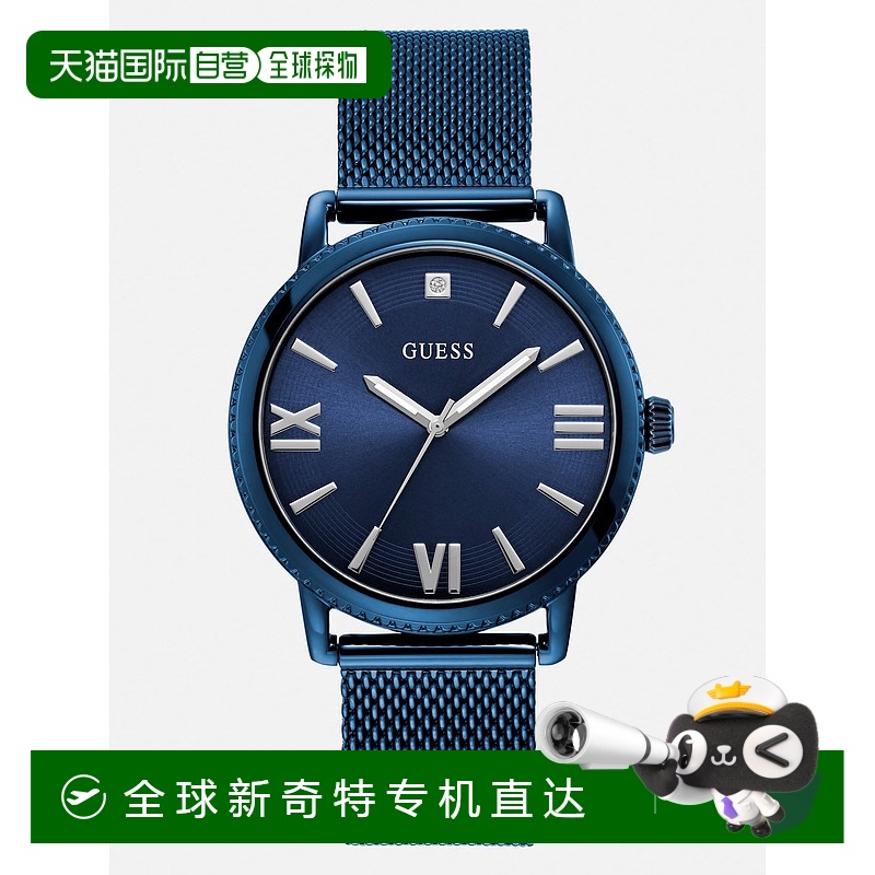 自营 guess蓝色网格模拟手表-蓝色 【美国奥莱】直发