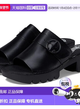 自营 Fly London EPLE519FLY女式美式7.5-8黑色皮革块跟ZPO1802-