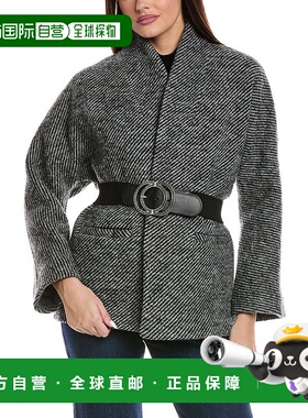 自营 ba&sh Mantau Carole羊毛大衣-灰色 美国奥莱直发长袖