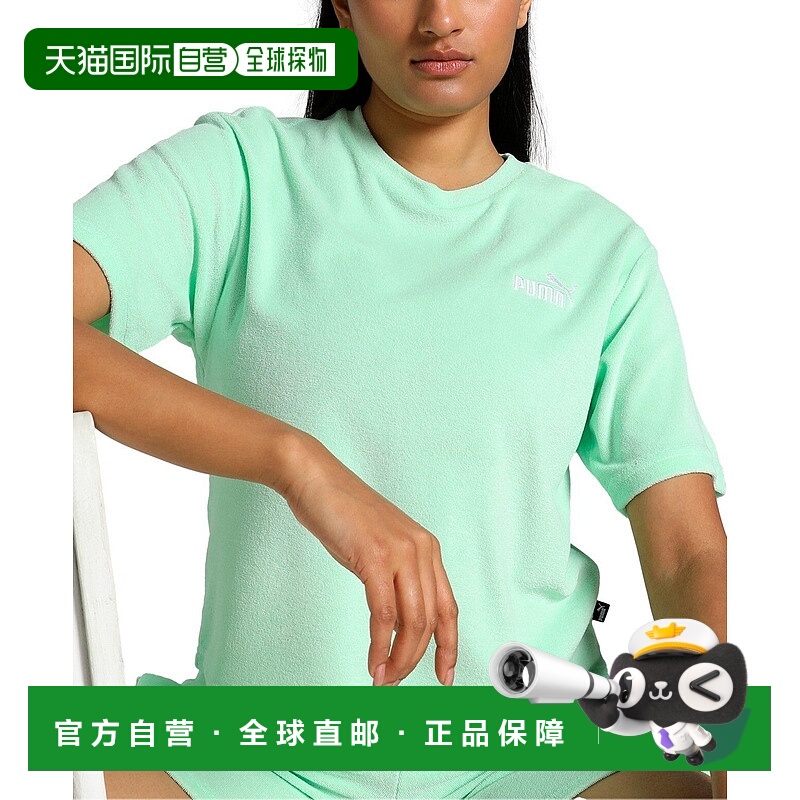 自营Puma Essentials T-Shirt Women's  Mint Cotton Short Sleev