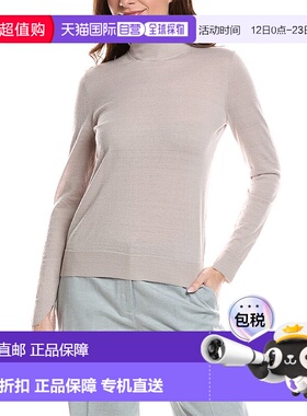 自营Lafayette 148 New York Side Split Stand Collar Mohair &