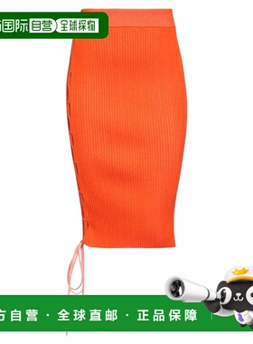 香港直邮off-white 女士 中长半身裙 orange橙色 舒适时尚