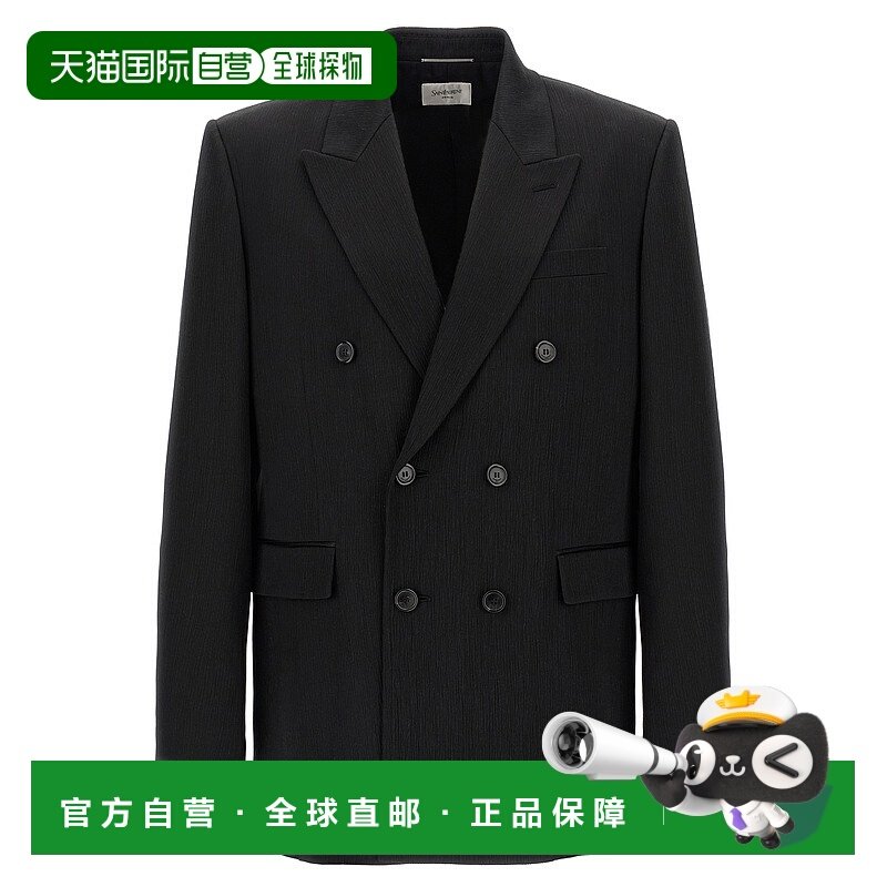 香港直邮SAINT LAURENT 男士西服外套 SS2025 817668Y2L111000,男装,休闲西服,淘宝优惠券,粉丝福利购,淘宝优惠卷