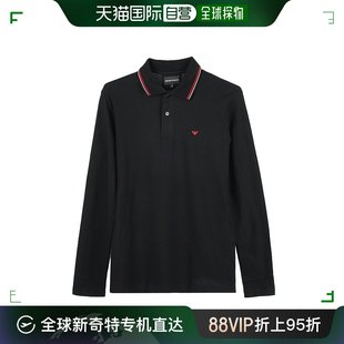 百搭Logo标8N1FB51 T恤黑色长袖 Armani阿玛尼男士 香港直邮Emporio